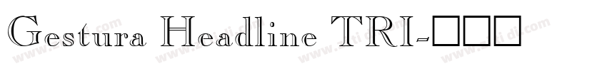 Gestura Headline TRI字体转换